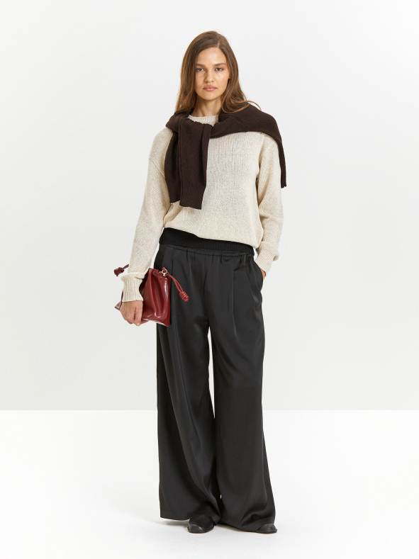 Брюки широкого кроя