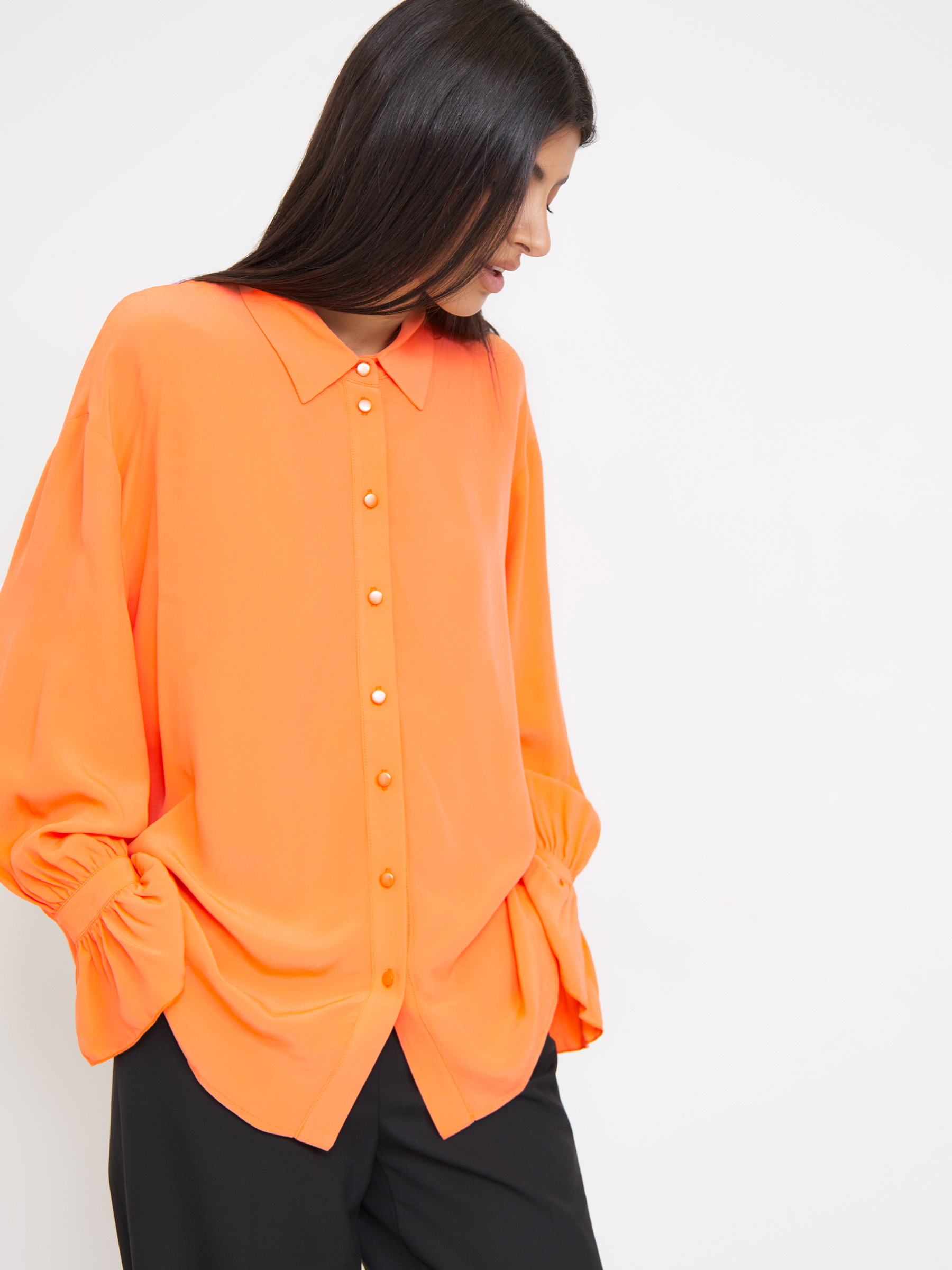 Рубашка B2827/tangerine
