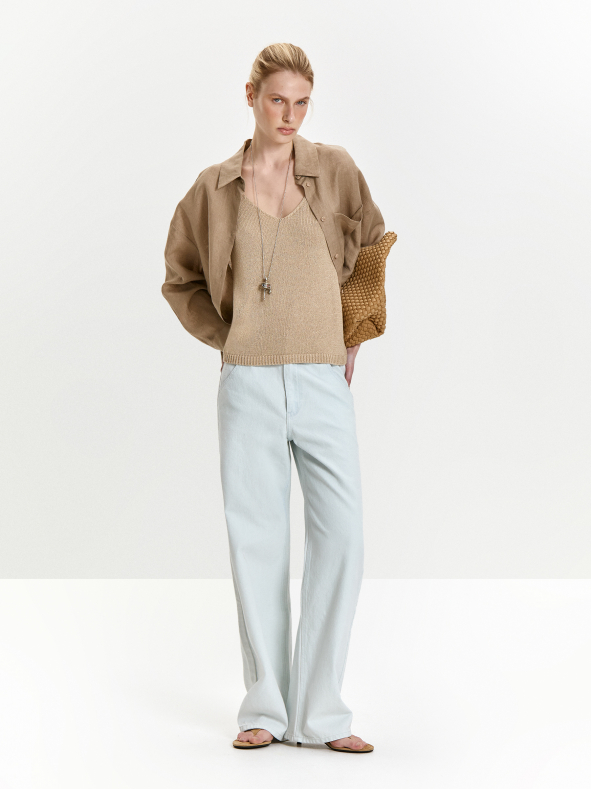 Джинсы прямого кроя