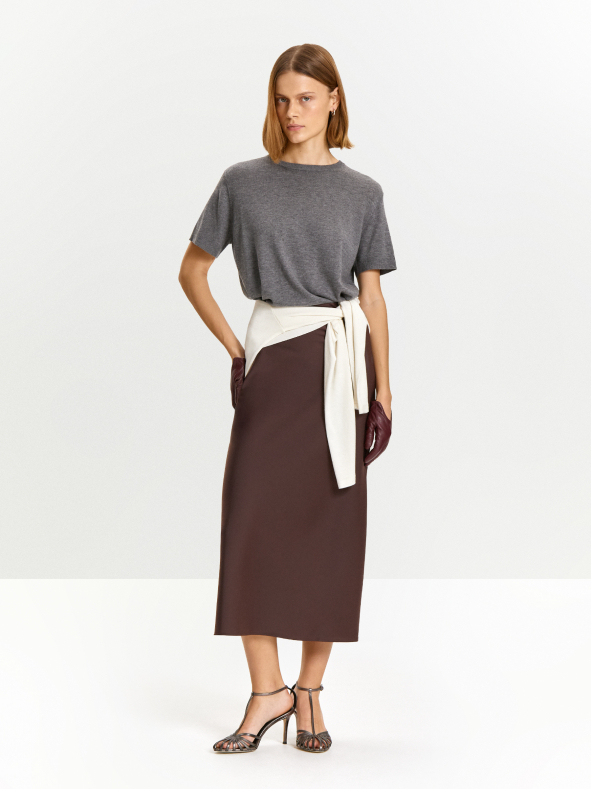 Юбка а-силуэта