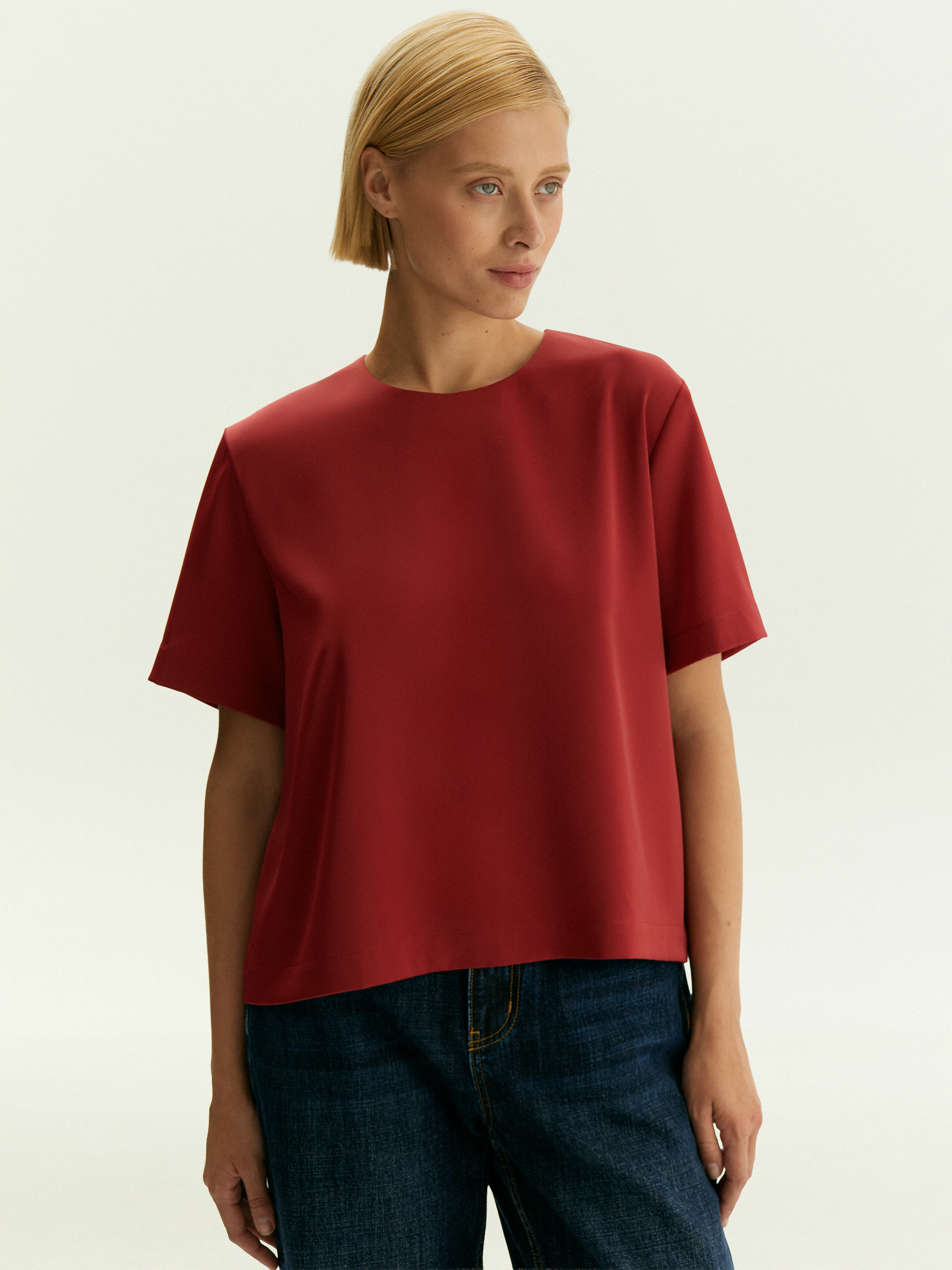 Блузка с коротким рукавом