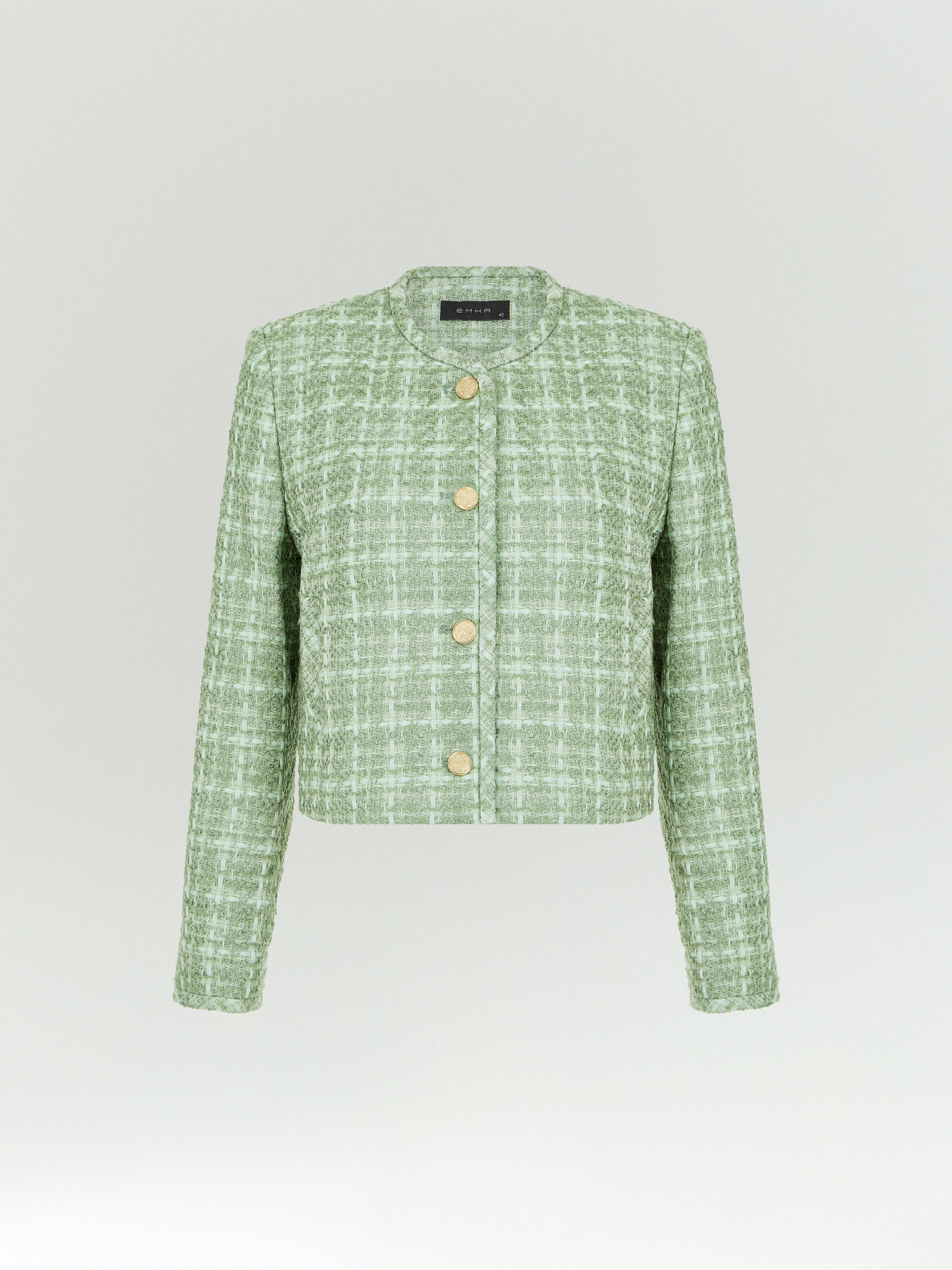 Укороченный жакет из твида 16090₽