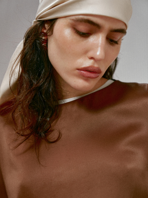 Блузка с завязками из 100% вискозы