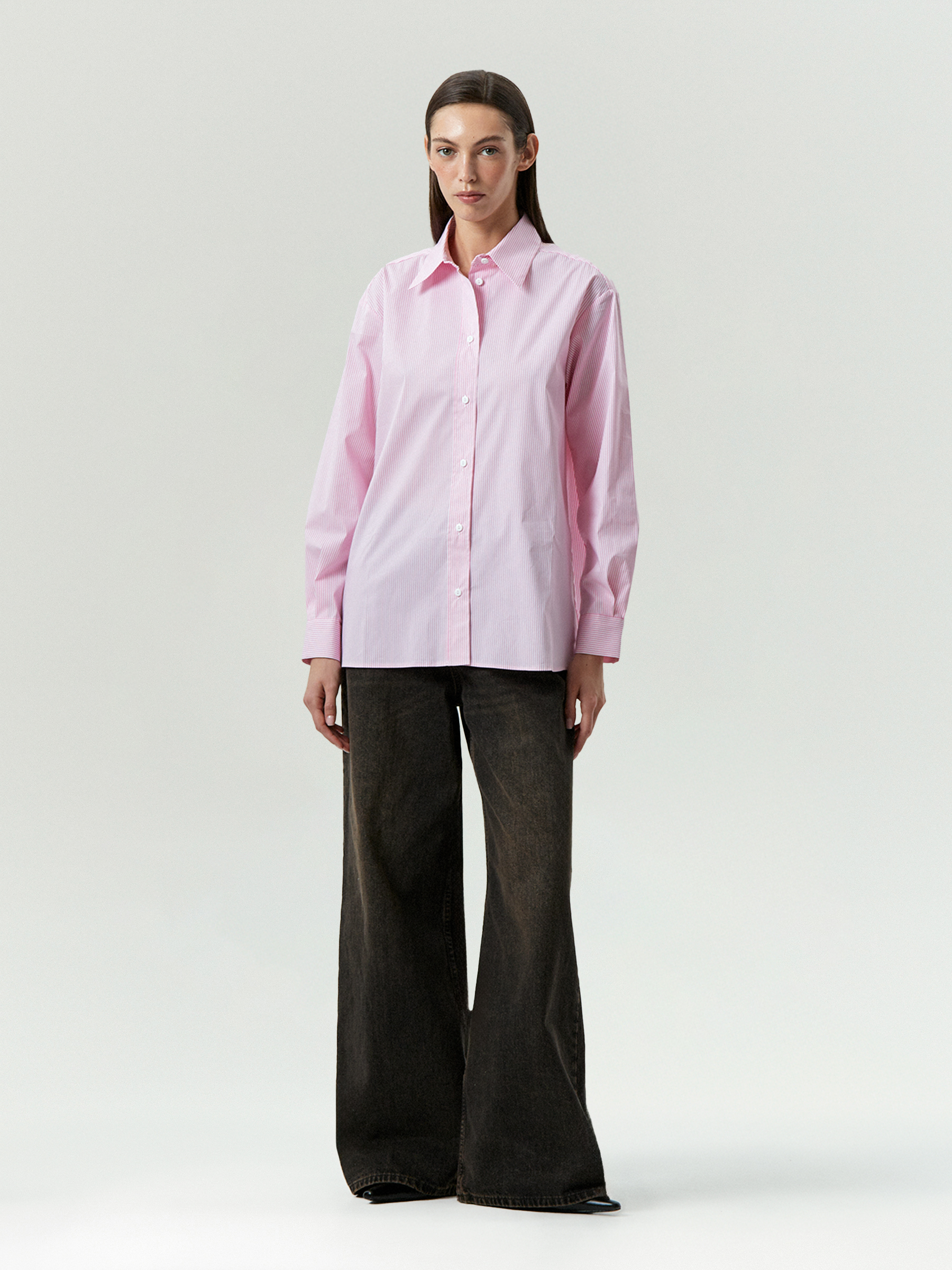 Рубашка в полоску из хлопка 13990₽