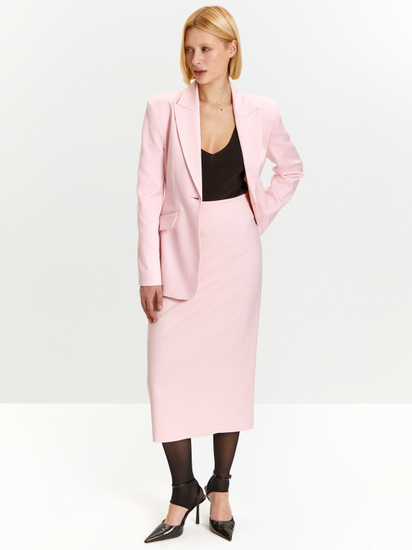 Юбка-карандаш миди из костюмной шерсти