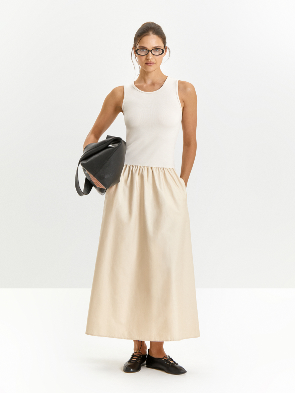 Платье макси из 100% хлопка