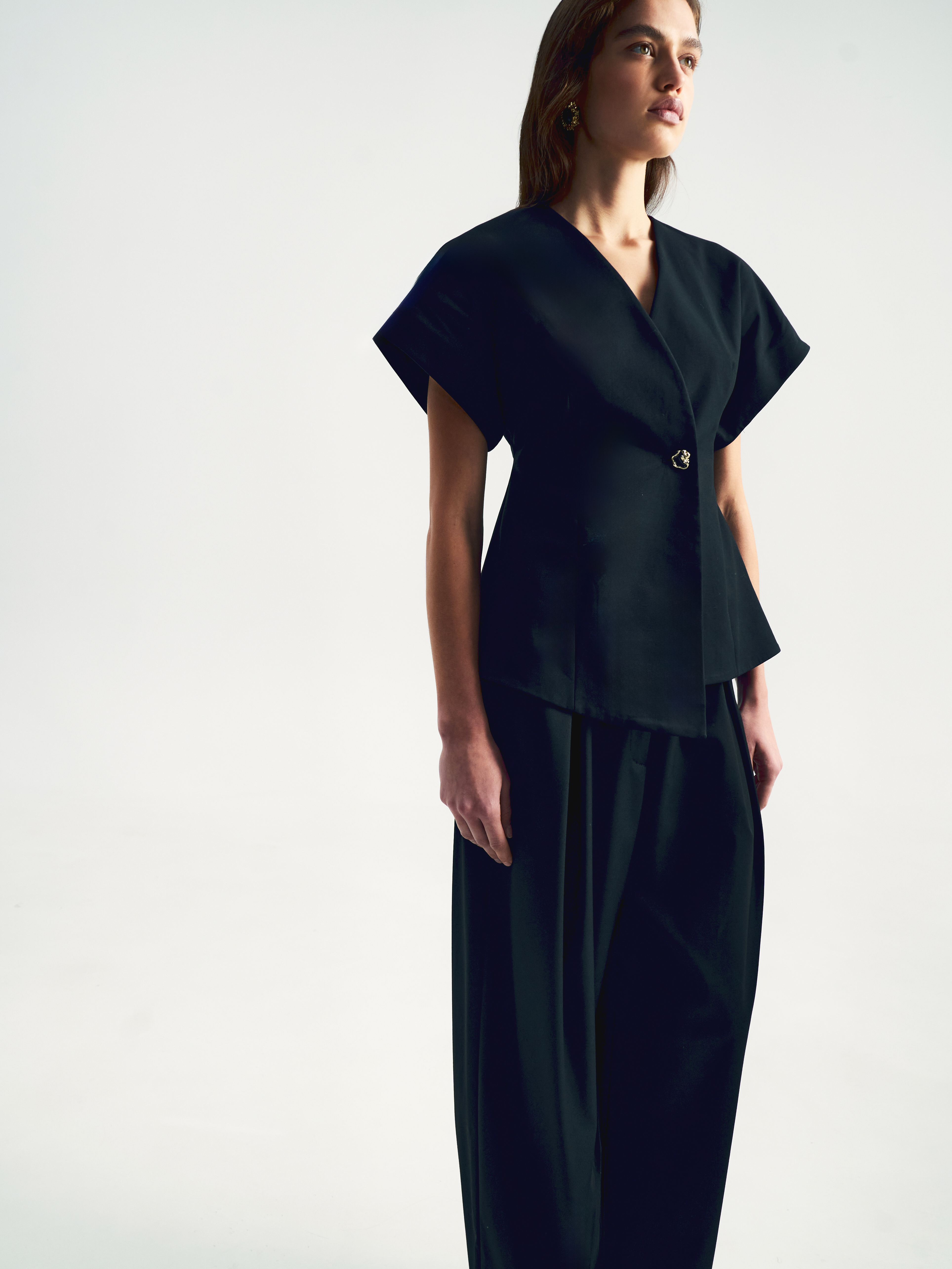 Блуза из костюмной ткани 11890₽