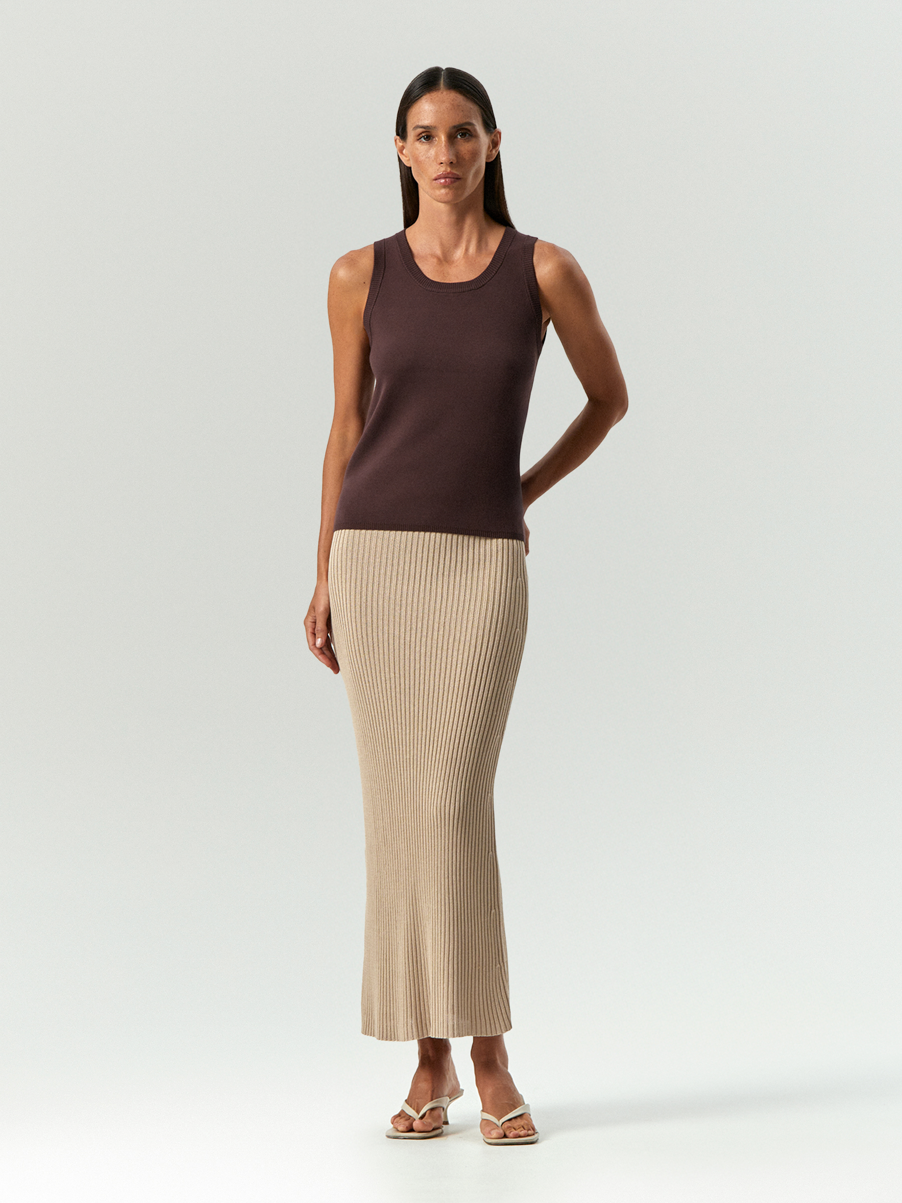 Трикотажный топ из вискозы 8990₽