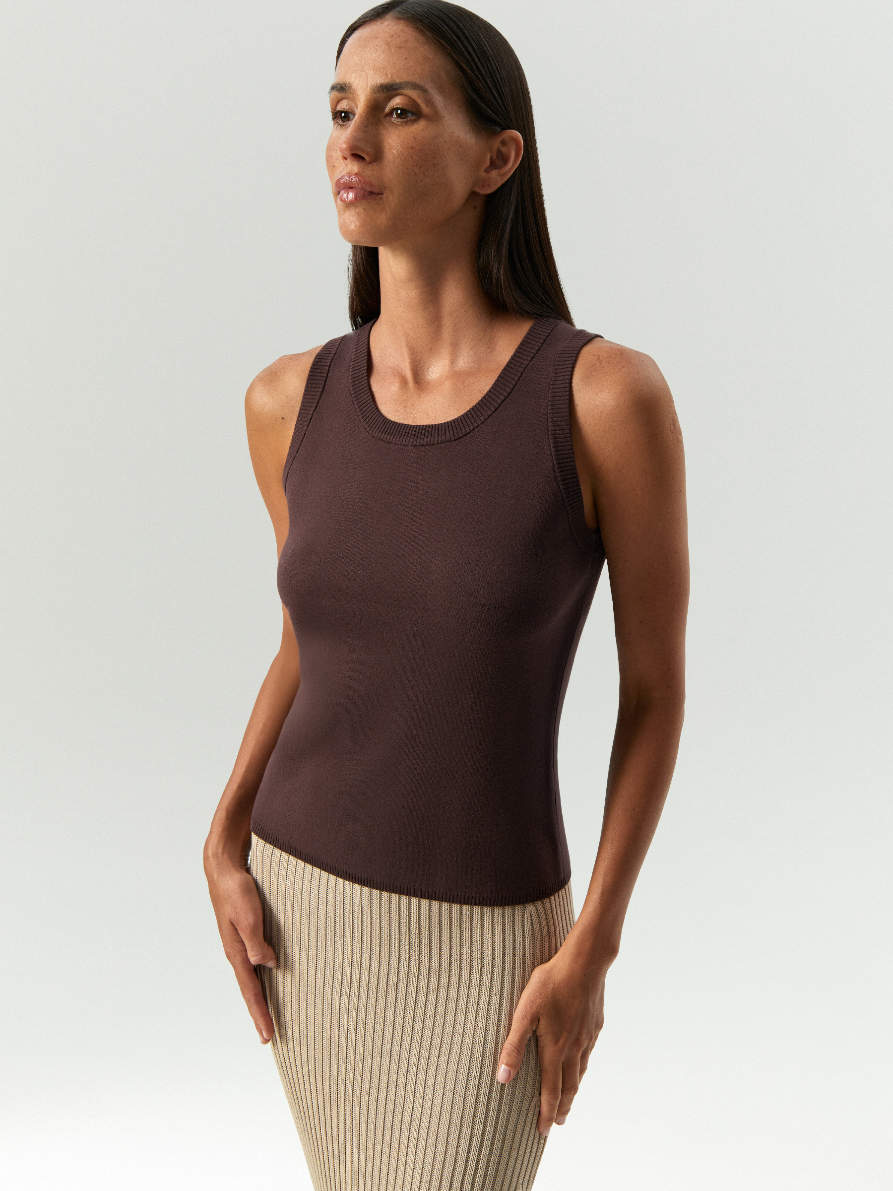 Трикотажный топ из вискозы 4490₽