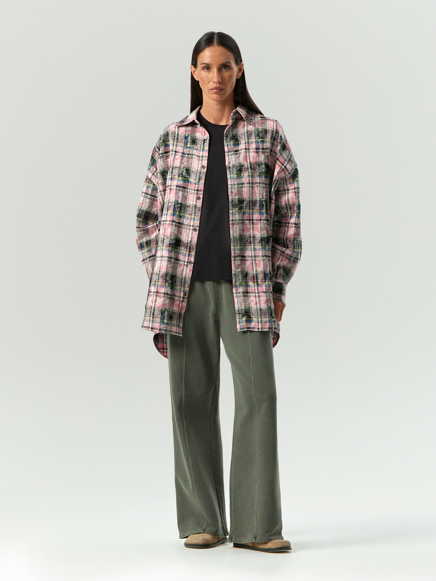 Рубашка в клетку из 100 хлопка 10490₽