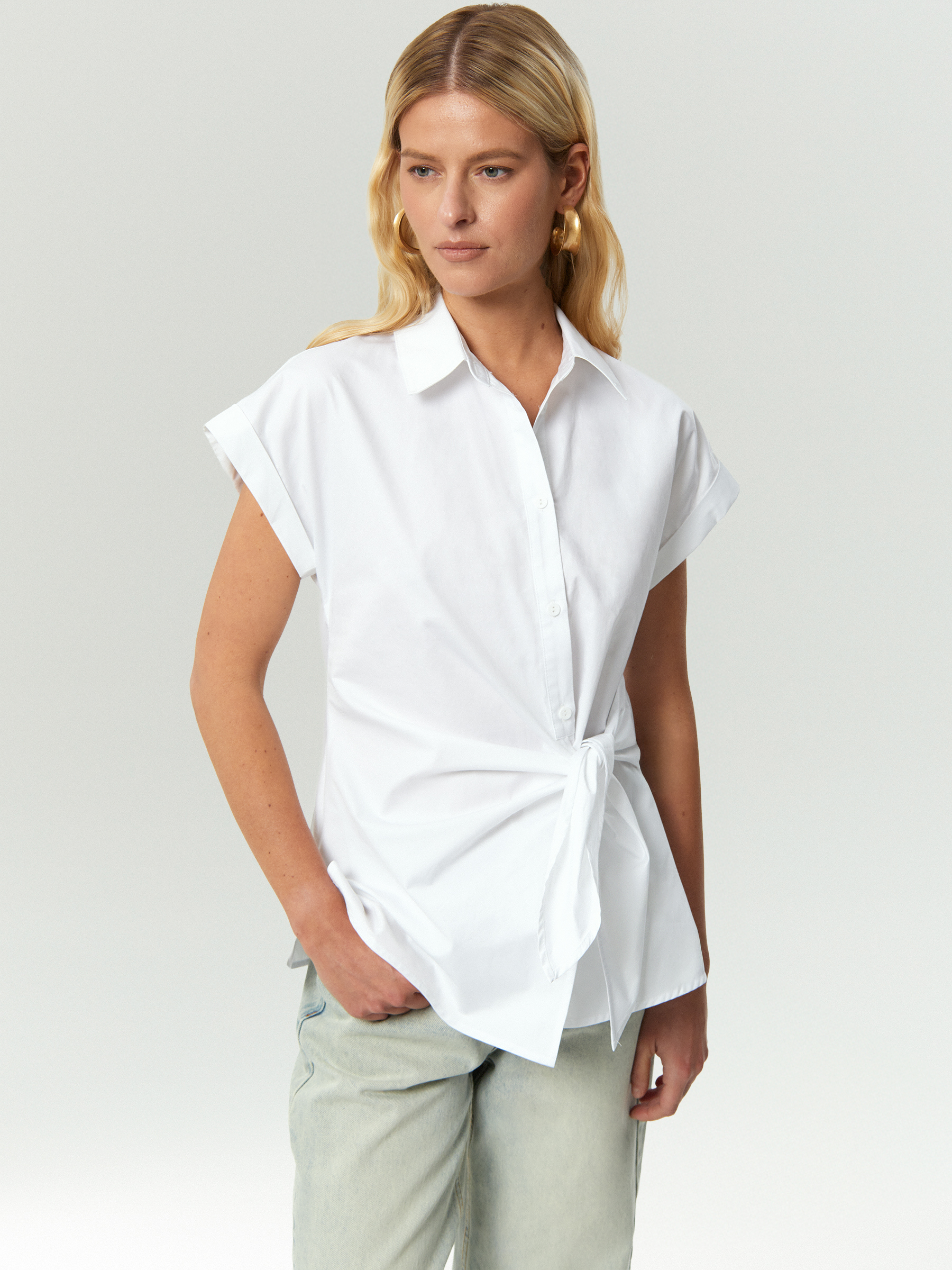 Рубашка с коротким рукавом из 100 хлопка 8390₽