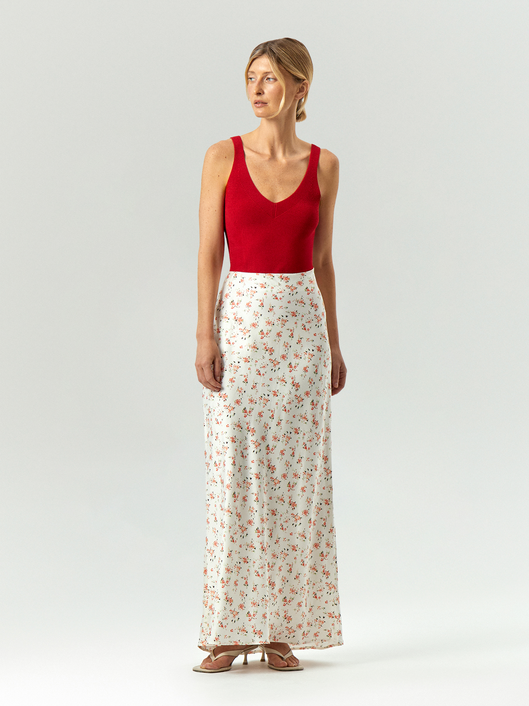 Юбка макси с цветочным принтом 10990₽