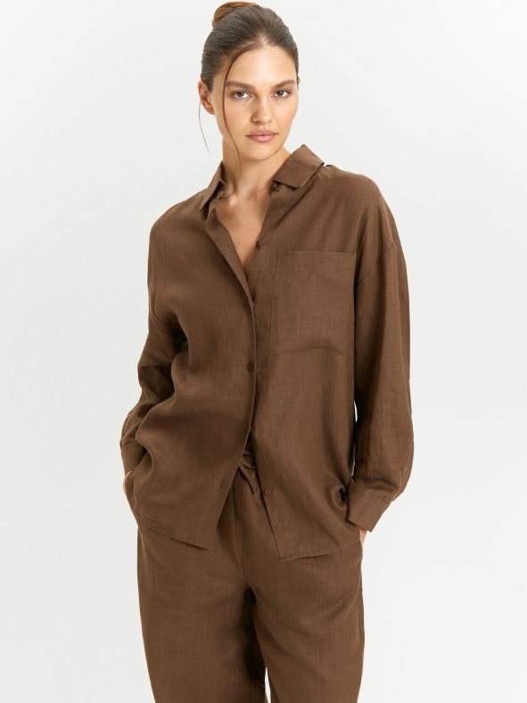 Рубашка из 100% льна