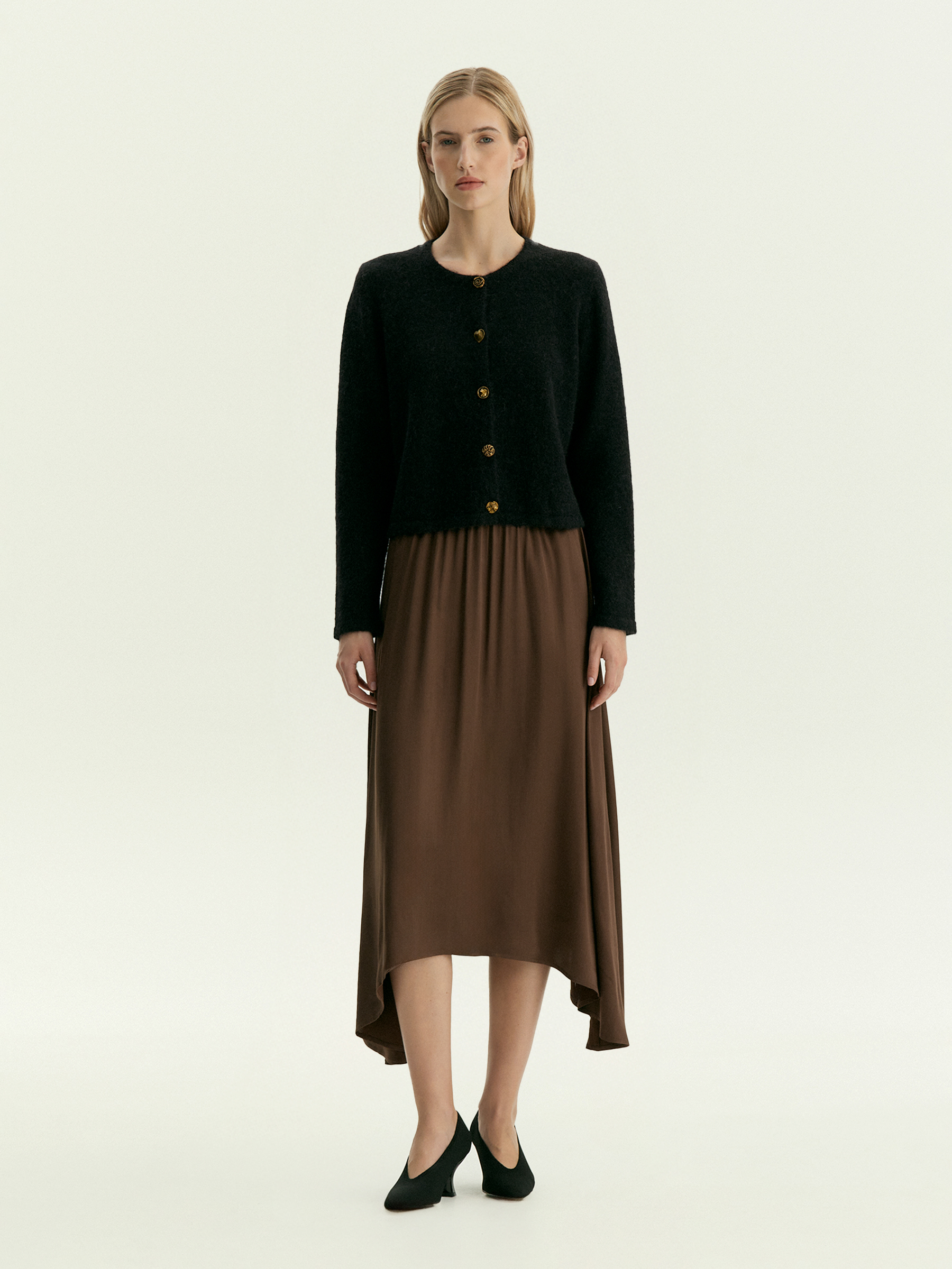 Юбка миди на резинке из 100% вискозы