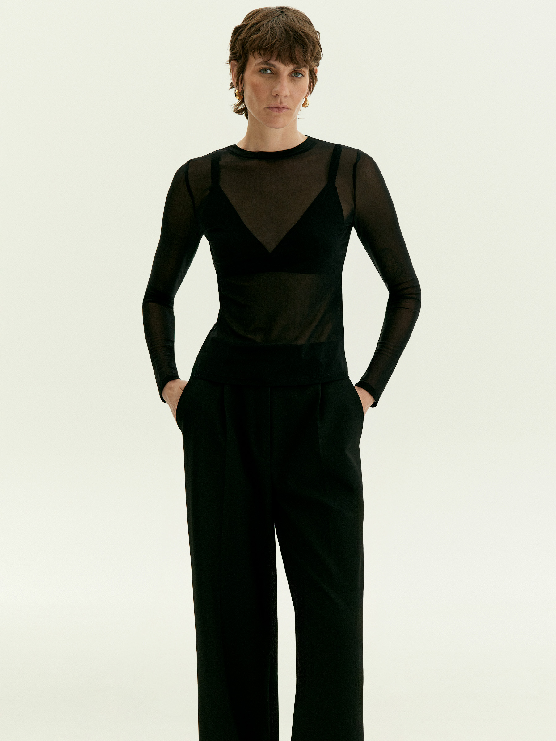 Облегающий лонгслив