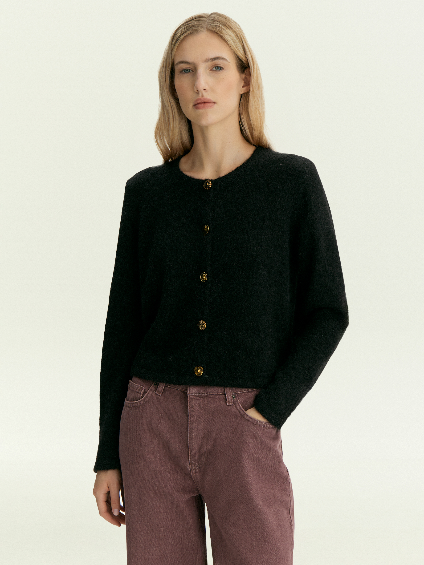 Кардиган из шерсти альпаки 10790₽