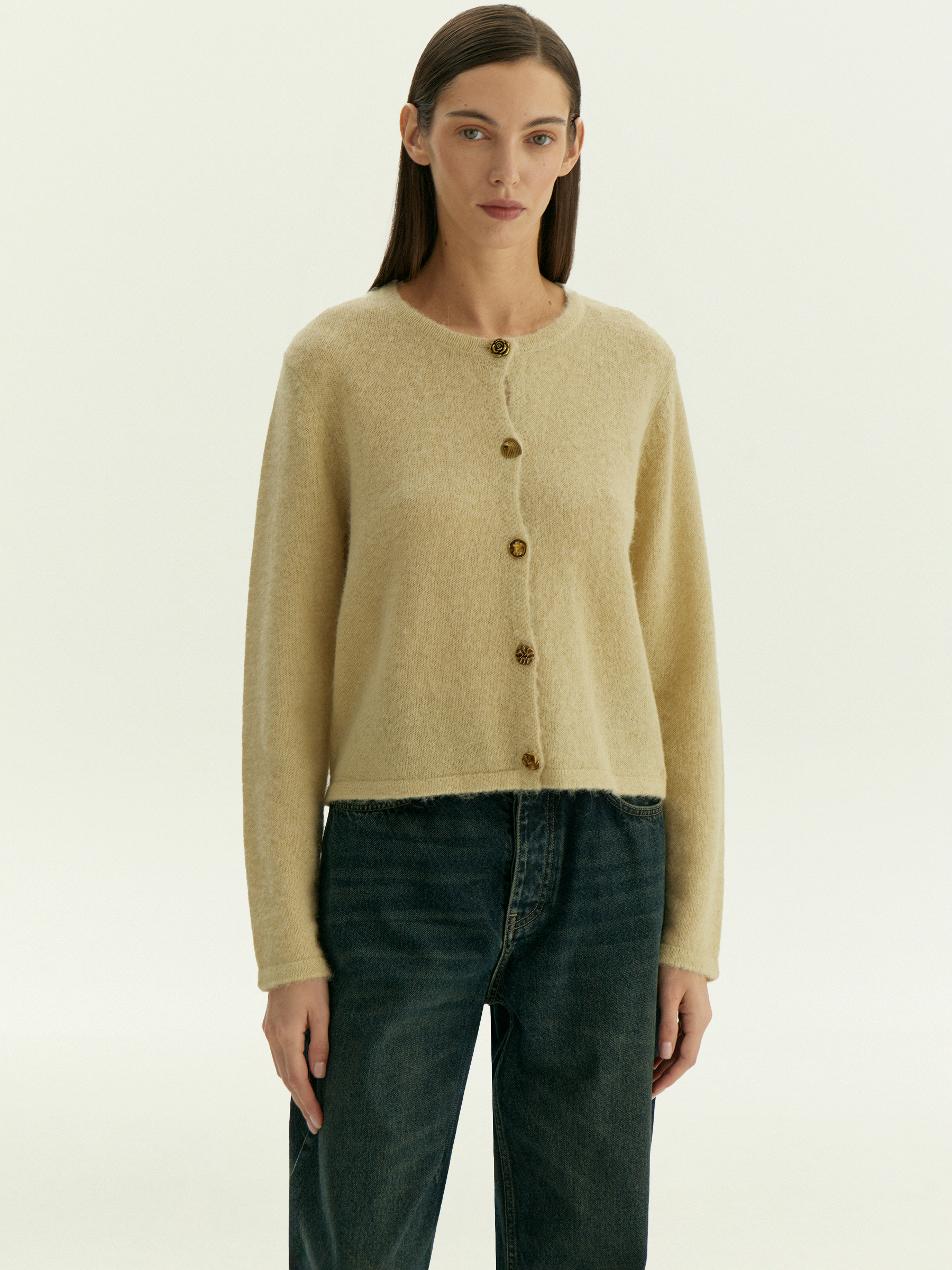 Кардиган из шерсти альпаки 10790₽