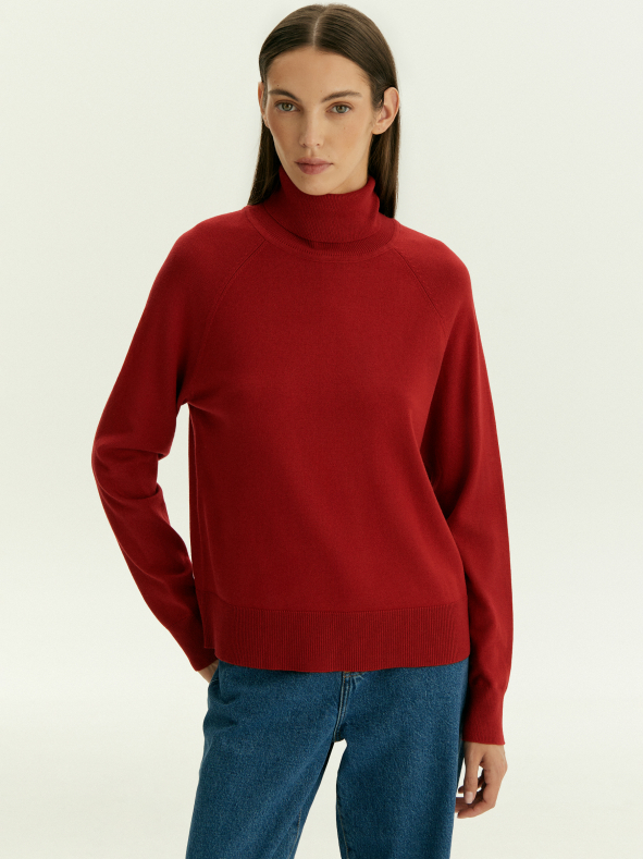 Водолазка из вискозы с добавлением шерсти