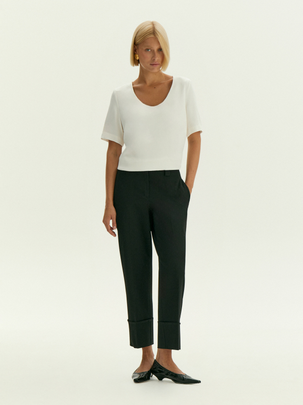 Брюки прямого кроя