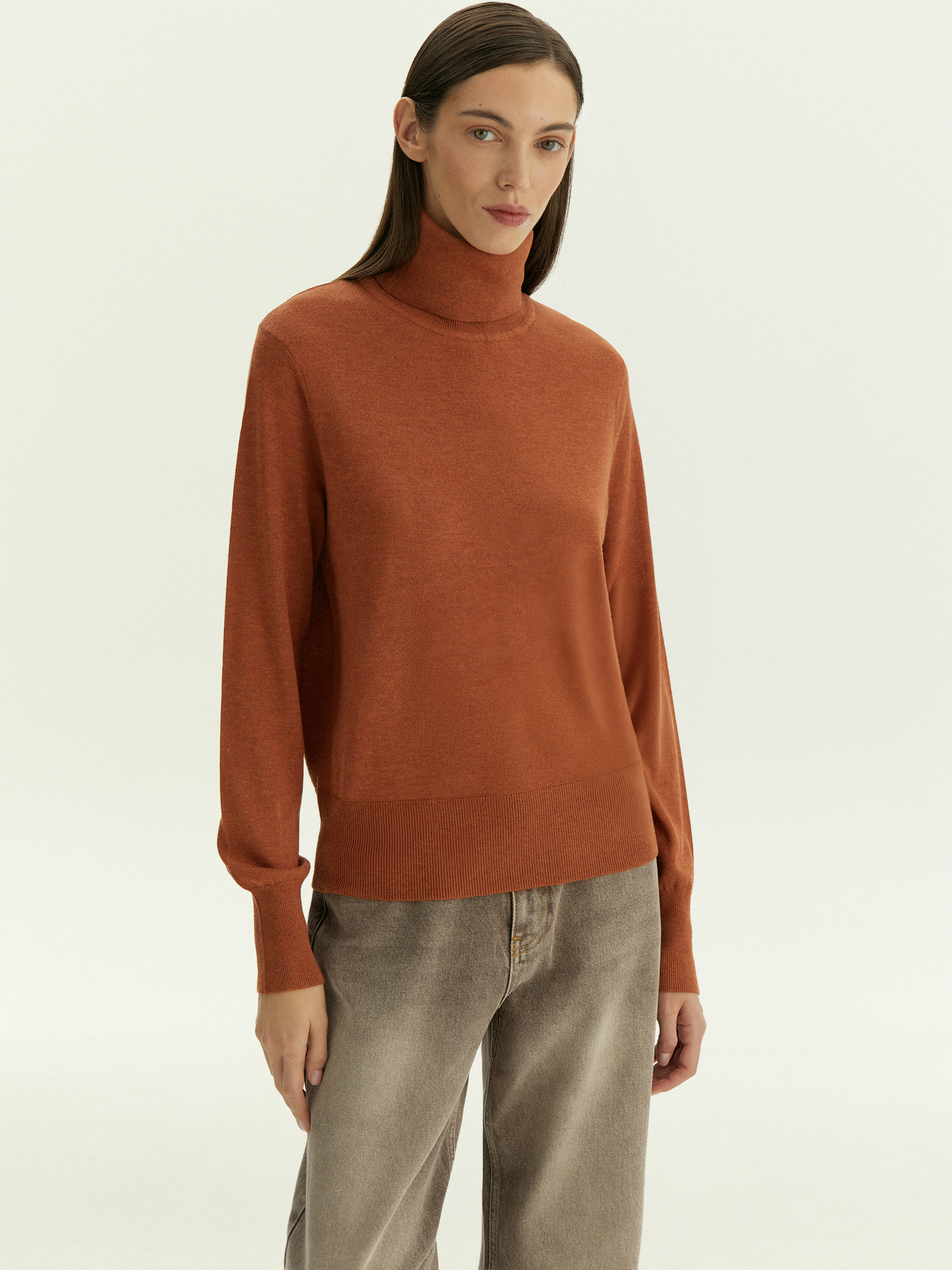 Водолазка из вискозы с добавлением шерсти 7990₽