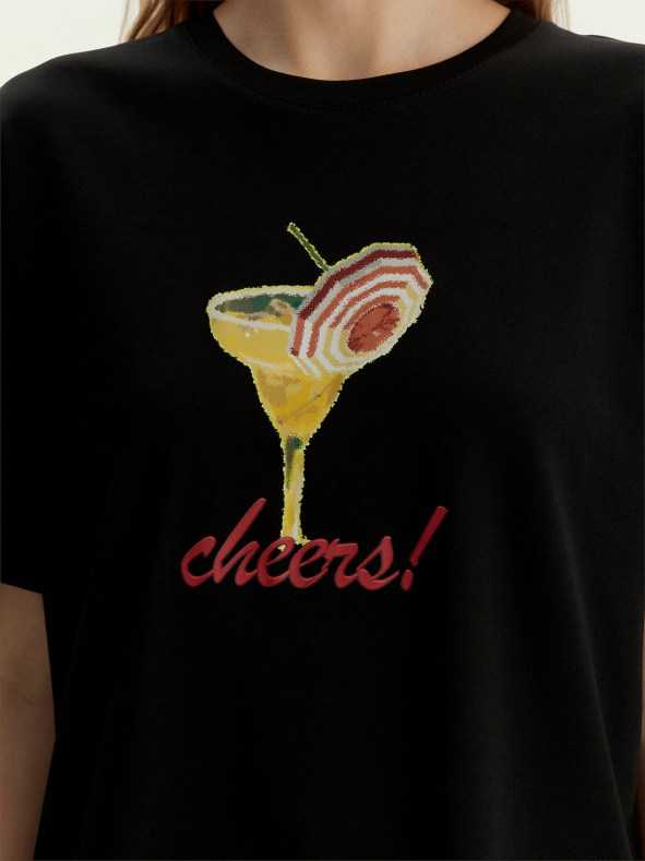 Футболка B2786/cheers black