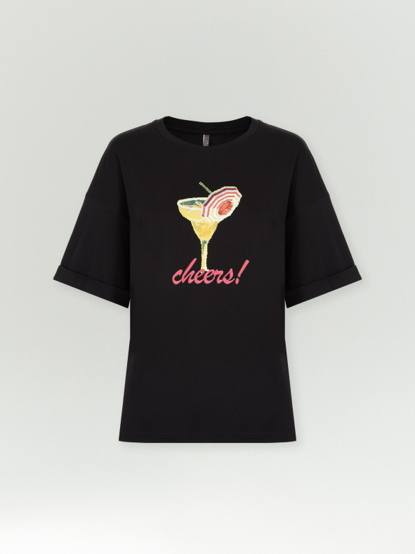 Футболка B2786/cheers black