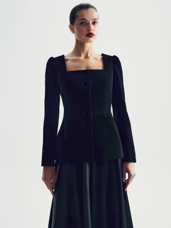 Жакет без лацканов