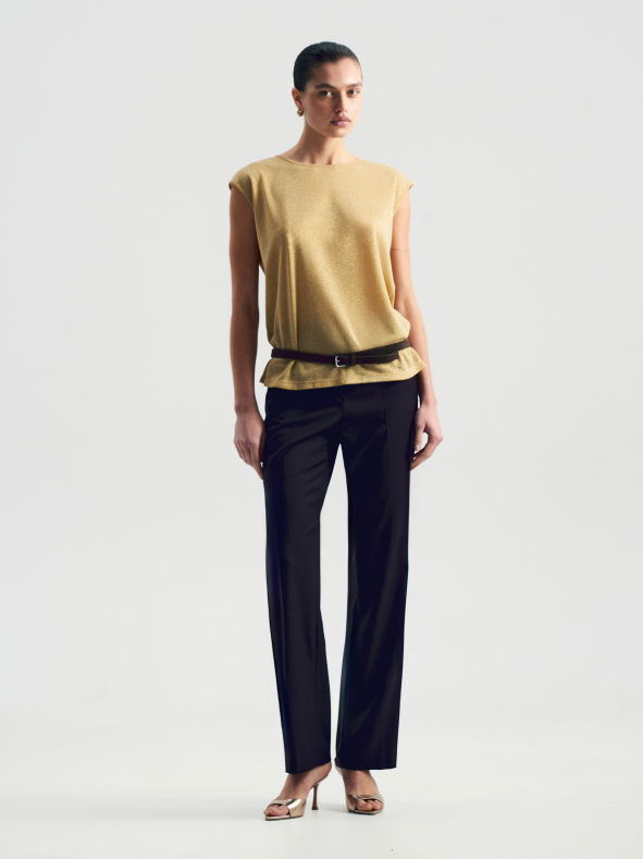 Однотонный топ