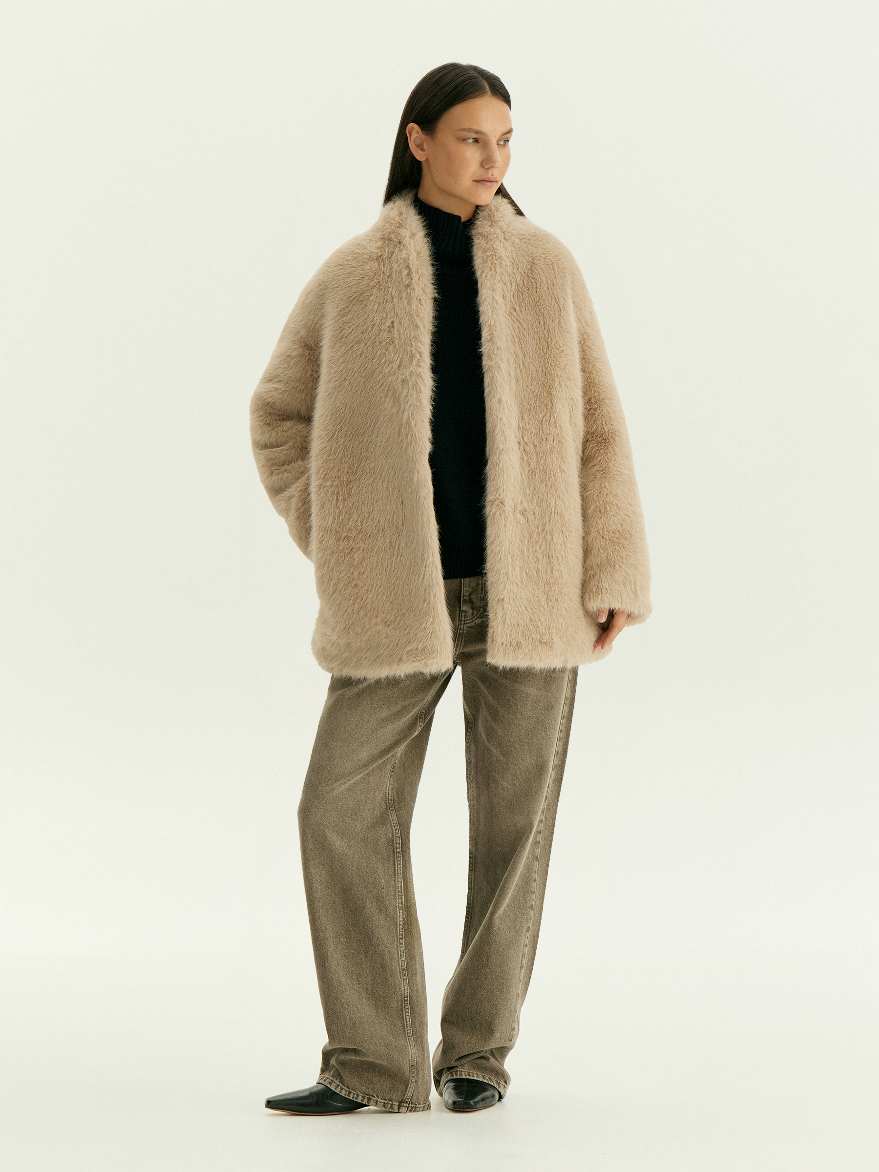 Шуба из экомеха 11590₽