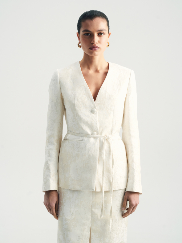 Жакет из жаккарда