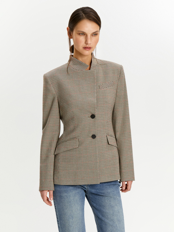 Жакет в клетку