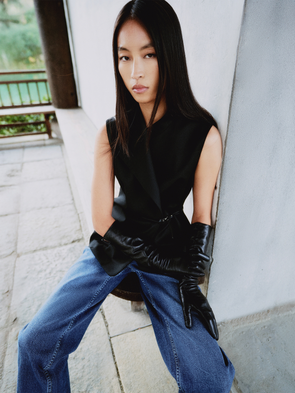 Жилет удлиненный