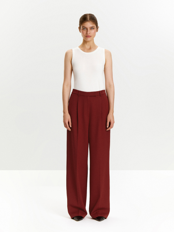 Брюки прямого кроя