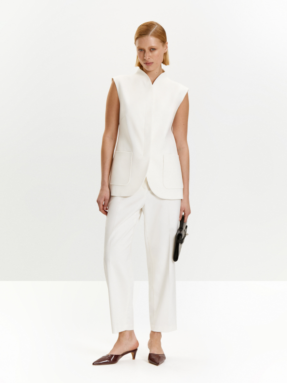 Брюки зауженного кроя