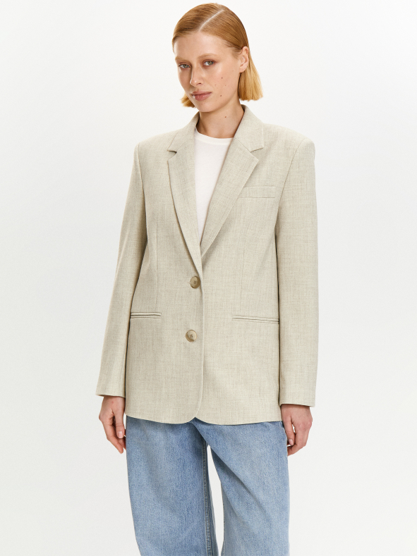 Жакет однотонный