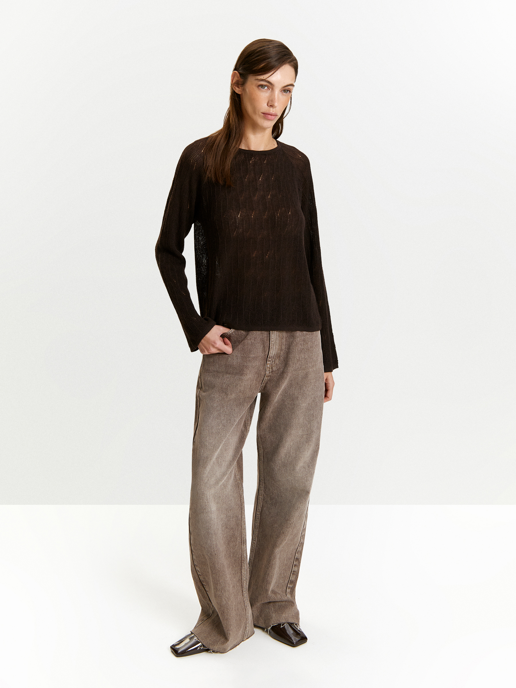 Лонгслив с содержанием шерсти 8990₽