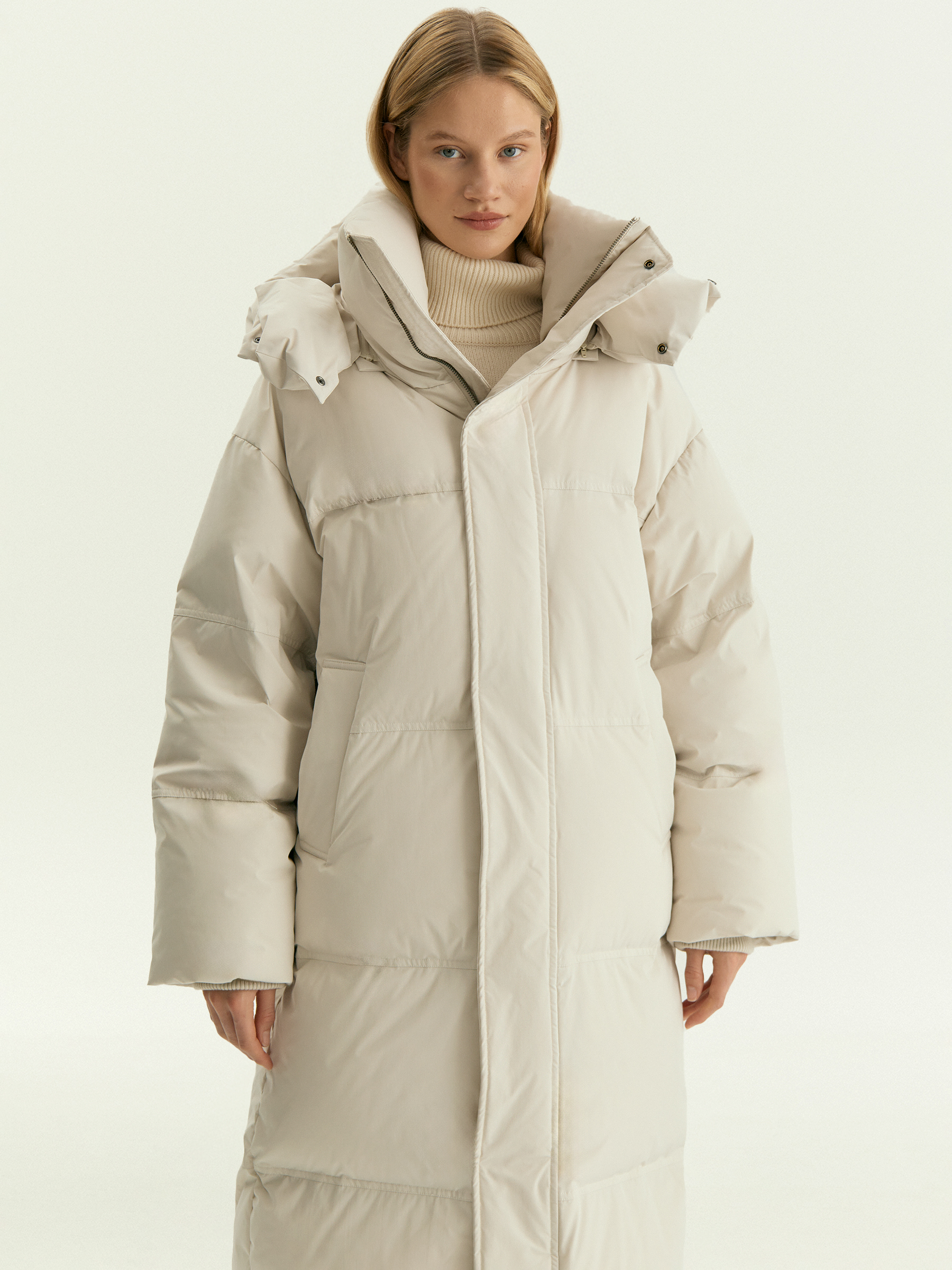 Удлинённый пуховик с пухом и пером 21190₽