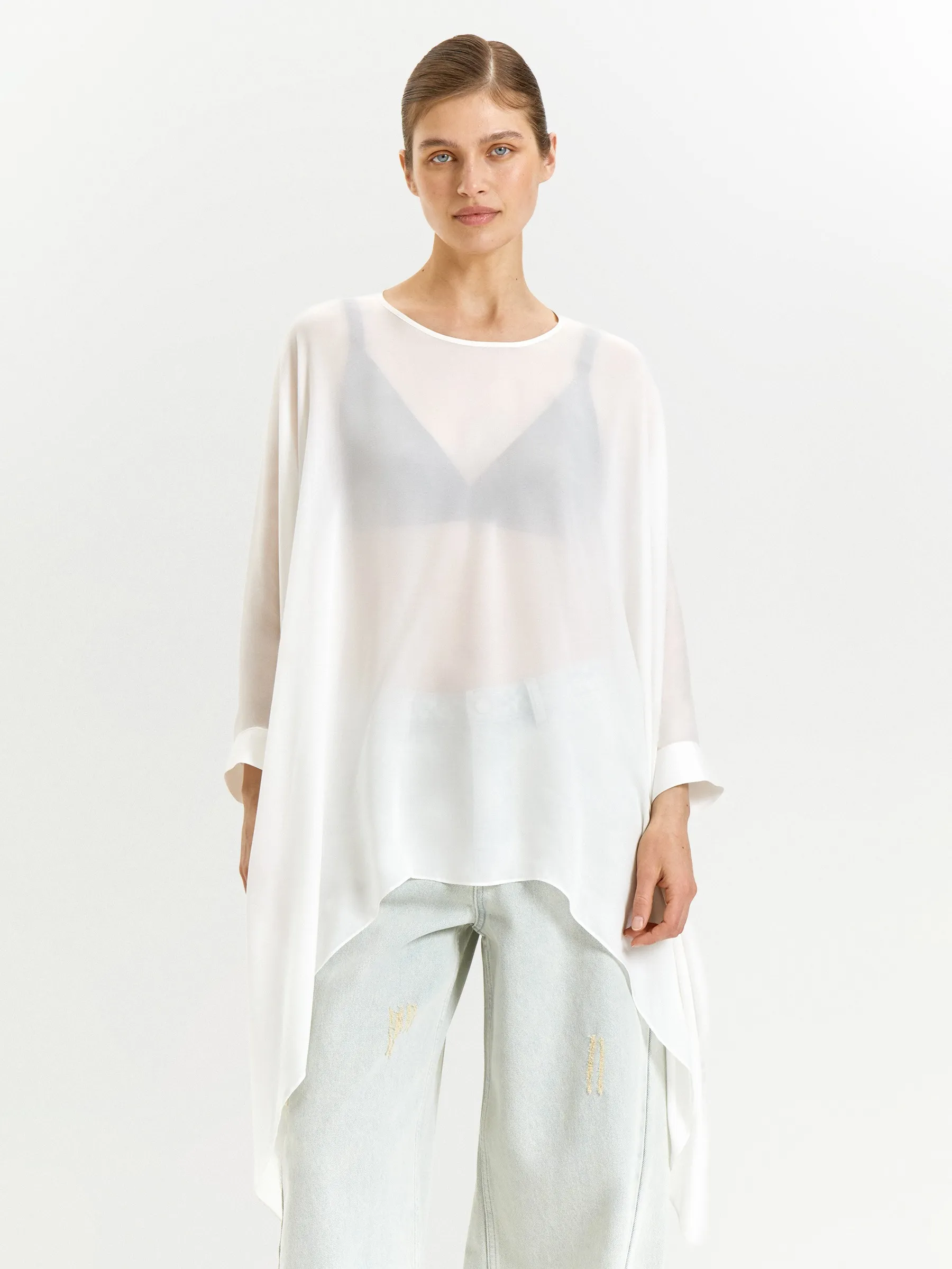 Блузка с длинным рукавом