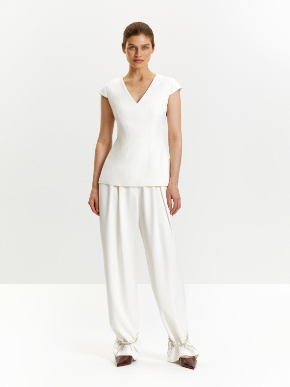 Брюки широкого кроя