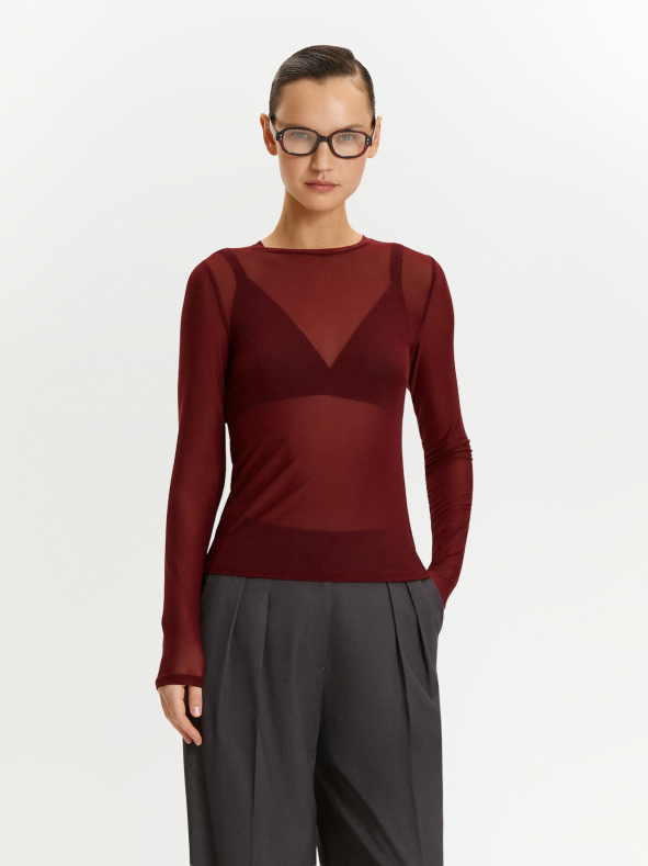 Облегающий лонгслив