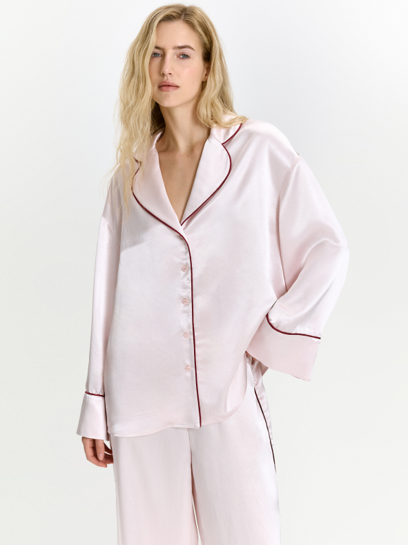 Рубашка однотонная