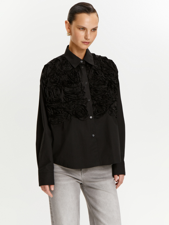 Рубашка однотонная