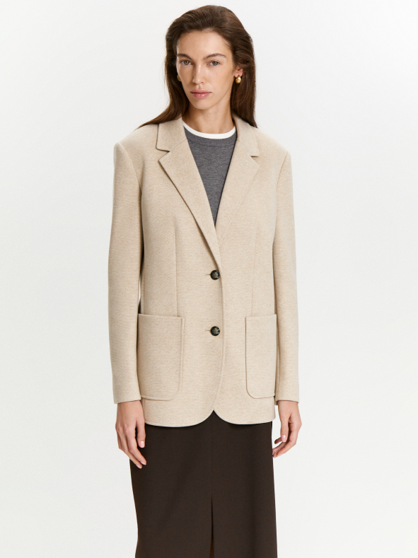 Жакет с содержанием шерсти