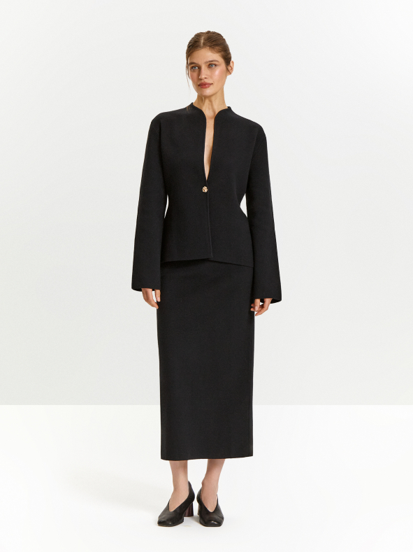 Юбка с содержанием шерсти