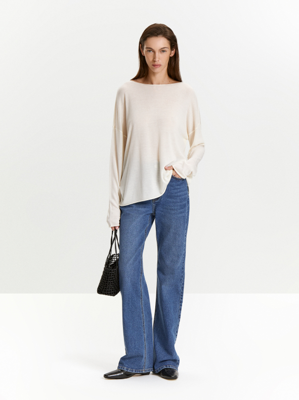 Джемпер с содержанием шелка