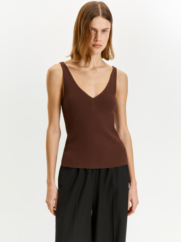 Трикотажный топ из вискозы