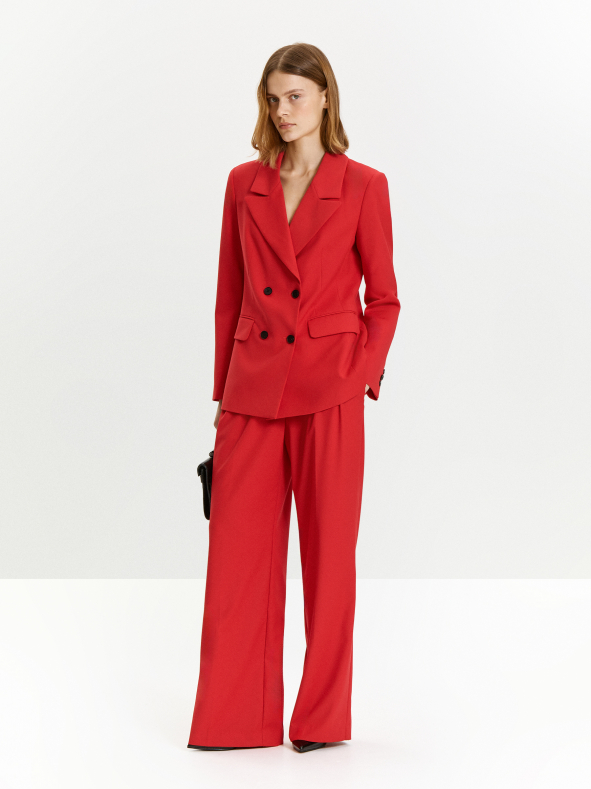 брюки прямого кроя