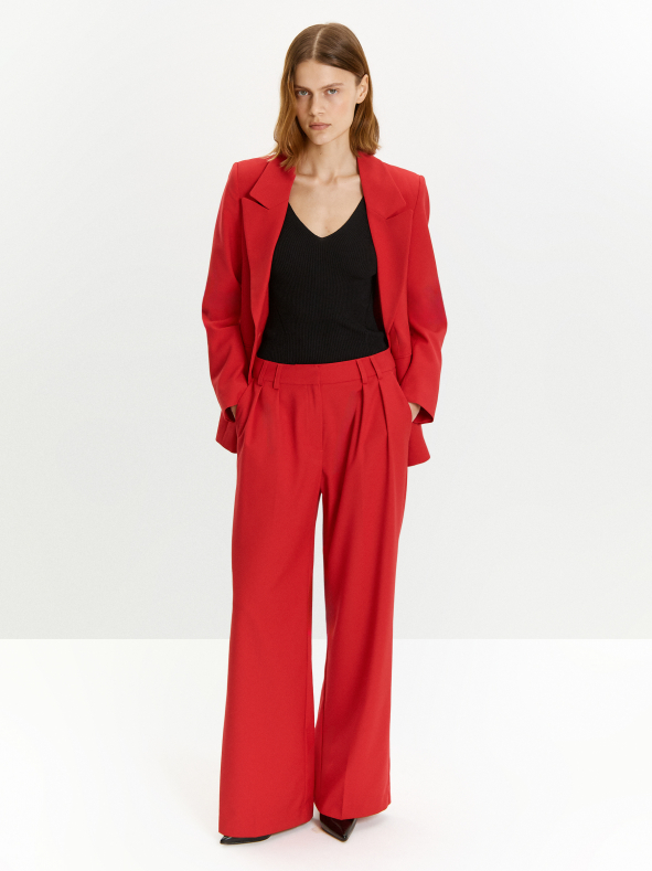 Брюки прямого кроя