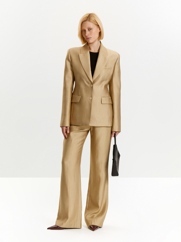 брюки прямого кроя