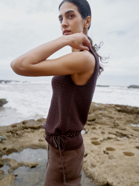 трикотажный топ